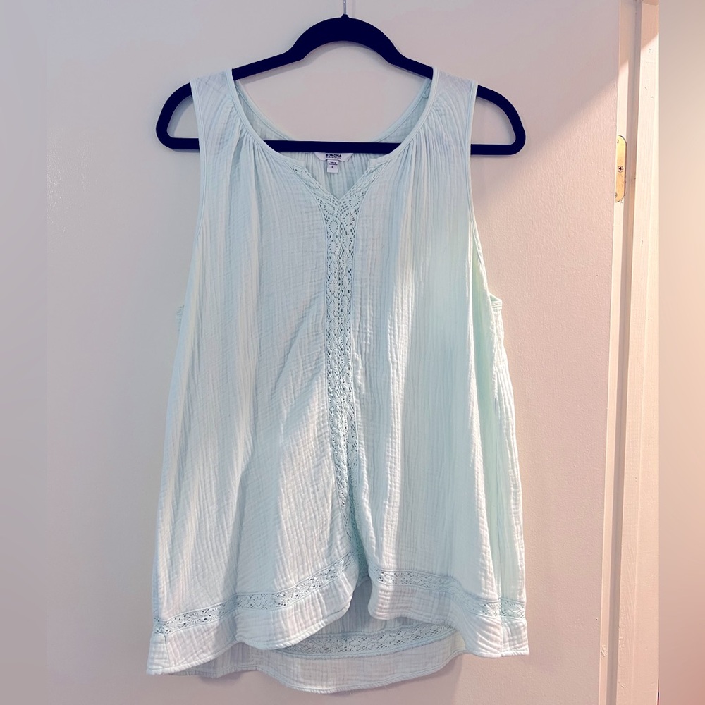 Mint muslin top